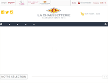 Tablet Screenshot of lachaussetterie.fr